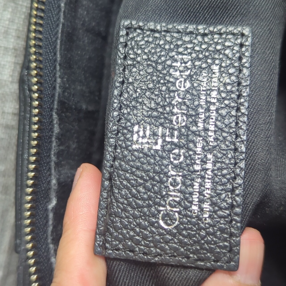 SALE - Chiara Ferretti Black Woven Leather Should Bag large - Picture 6 of 9